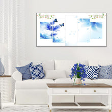 Charger l&#39;image dans la galerie, 5pcs papillon - diamant rond complet - 95x45cm
