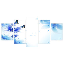 Charger l&#39;image dans la galerie, 5pcs papillon - diamant rond complet - 95x45cm
