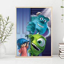 Charger l&#39;image dans la galerie, Monsters inc - diamant rond complet - 30x40cm

