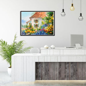 Huile d’arbre - diamant rond complet - 30x40cm