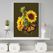 Charger l&#39;image dans la galerie, Tournesol - diamant rond complet - 30x40cm
