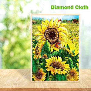 Tournesol - diamant rond complet - 30x40cm