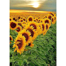 Charger l&#39;image dans la galerie, Tournesol - diamant rond complet - 30x40cm

