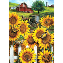 Charger l&#39;image dans la galerie, Tournesol - diamant rond complet - 30x40cm
