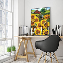 Charger l&#39;image dans la galerie, Tournesol - diamant rond complet - 30x40cm
