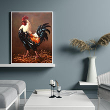 Charger l&#39;image dans la galerie, Coq - diamant rond complet - 30x40cm
