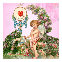 Charger l&#39;image dans la galerie, Fille - diamant rond complet - 30x30cm
