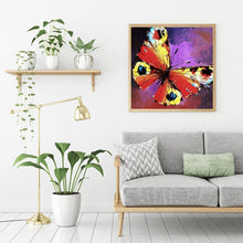 Charger l&#39;image dans la galerie, Papillon - diamant rond complet - 30x30cm
