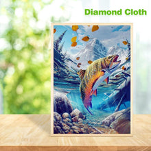 Charger l&#39;image dans la galerie, Poisson - diamant rond complet - 30x40cm
