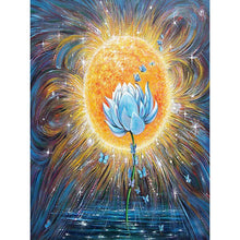 Charger l&#39;image dans la galerie, Fleur - diamant rond complet - 30x40cm
