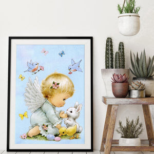 Angel - diamant rond complet - 30x40cm