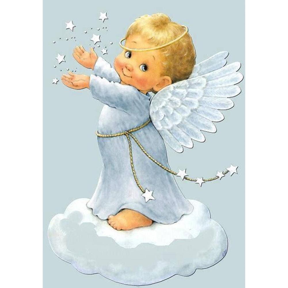 Angel - diamant rond complet - 30x40cm