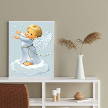 Charger l&#39;image dans la galerie, Angel - diamant rond complet - 30x40cm
