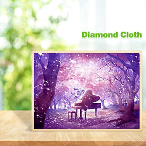 Piano - diamant rond complet - 30x40cm