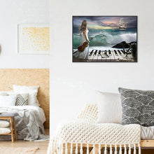 Charger l&#39;image dans la galerie, Piano - diamant rond complet - 30x40cm
