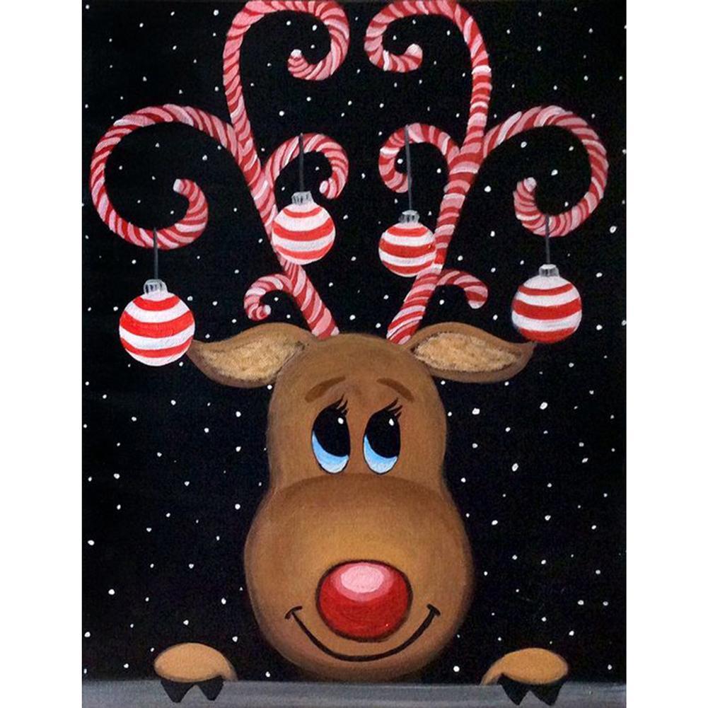 Noël - diamant rond complet - 30x40cm