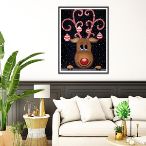 Noël - diamant rond complet - 30x40cm