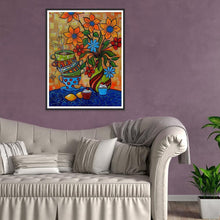 Charger l&#39;image dans la galerie, Fleurs - diamant rond complet - 30x40cm
