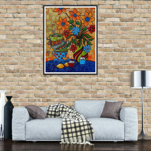 Charger l&#39;image dans la galerie, Fleurs - diamant rond complet - 30x40cm
