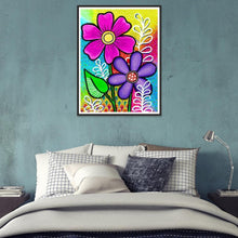 Charger l&#39;image dans la galerie, Fleurs - diamant rond complet - 30x40cm
