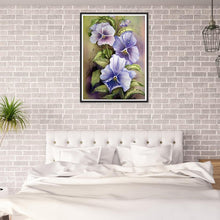 Charger l&#39;image dans la galerie, Fleurs - diamant rond complet - 30x40cm
