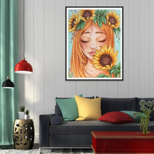 Charger l&#39;image dans la galerie, Fille - diamant rond complet - 30x40cm
