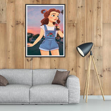 Charger l&#39;image dans la galerie, Fille - diamant rond complet - 30x40cm
