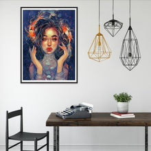 Charger l&#39;image dans la galerie, Fille - diamant rond complet - 30x40cm
