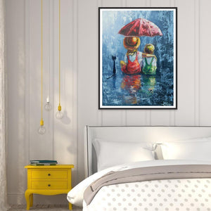 Fille - diamant rond complet - 30x40cm