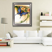 Charger l&#39;image dans la galerie, Papillon - diamant rond complet - 30x40cm
