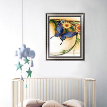Charger l&#39;image dans la galerie, Papillon - diamant rond complet - 30x40cm
