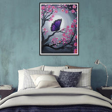Charger l&#39;image dans la galerie, Papillon - diamant rond complet - 30x40cm

