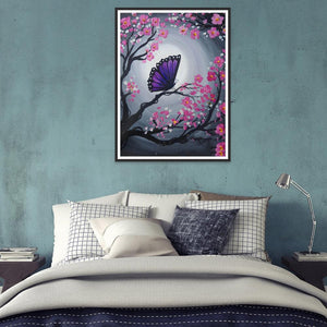 Papillon - diamant rond complet - 30x40cm