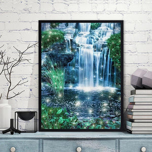Paysage - diamant rond complet - 30x40cm