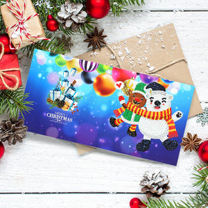8pcs/Set-Christmas-Diamond Cartes de voeux
