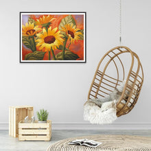Charger l&#39;image dans la galerie, Tournesol - diamant rond complet - 40x30cm
