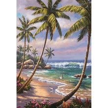 Charger l&#39;image dans la galerie, Paysage - diamant rond complet - 30x40cm
