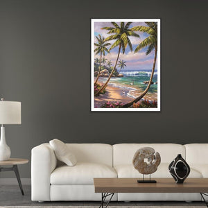 Paysage - diamant rond complet - 30x40cm