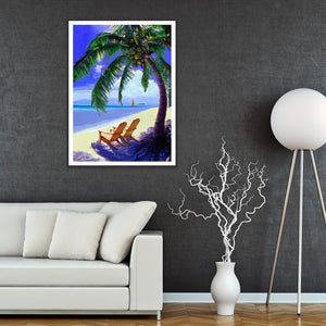 Paysage - diamant rond complet - 30x40cm