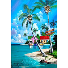 Charger l&#39;image dans la galerie, Paysage - diamant rond complet - 30x40cm
