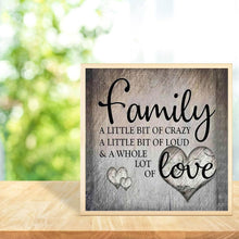 Charger l&#39;image dans la galerie, Famille - diamant rond complet - 40x40cm
