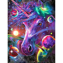 Charger l&#39;image dans la galerie, Cheval - diamant rond complet - 30x40cm
