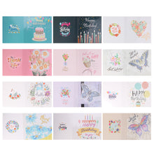 Charger l&#39;image dans la galerie, 12pcs/Set-Birthday-Diamond Cartes de voeux
