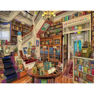 Livres - diamant rond complet - 40x50cm