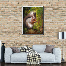 Charger l&#39;image dans la galerie, Écureuil - diamant rond complet - 30x40cm
