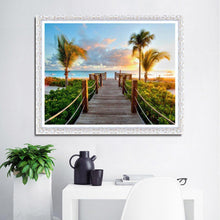 Charger l&#39;image dans la galerie, Paysage - diamant rond complet - 40x30cm
