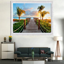 Charger l&#39;image dans la galerie, Paysage - diamant rond complet - 40x30cm
