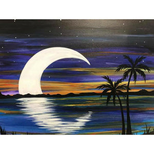 Paysage - diamant rond complet - 40x30cm