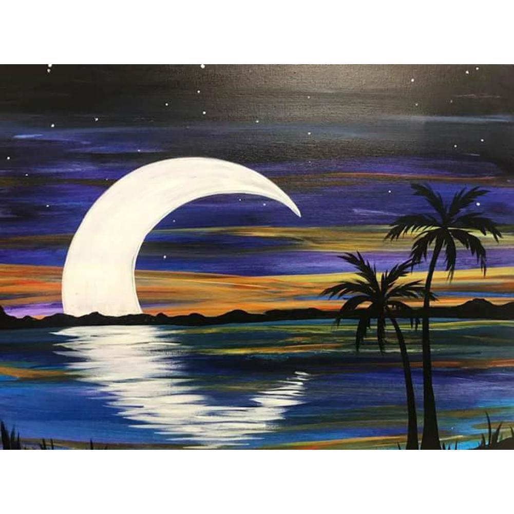Paysage - diamant rond complet - 40x30cm