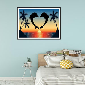 Paysage - diamant rond complet - 40x30cm
